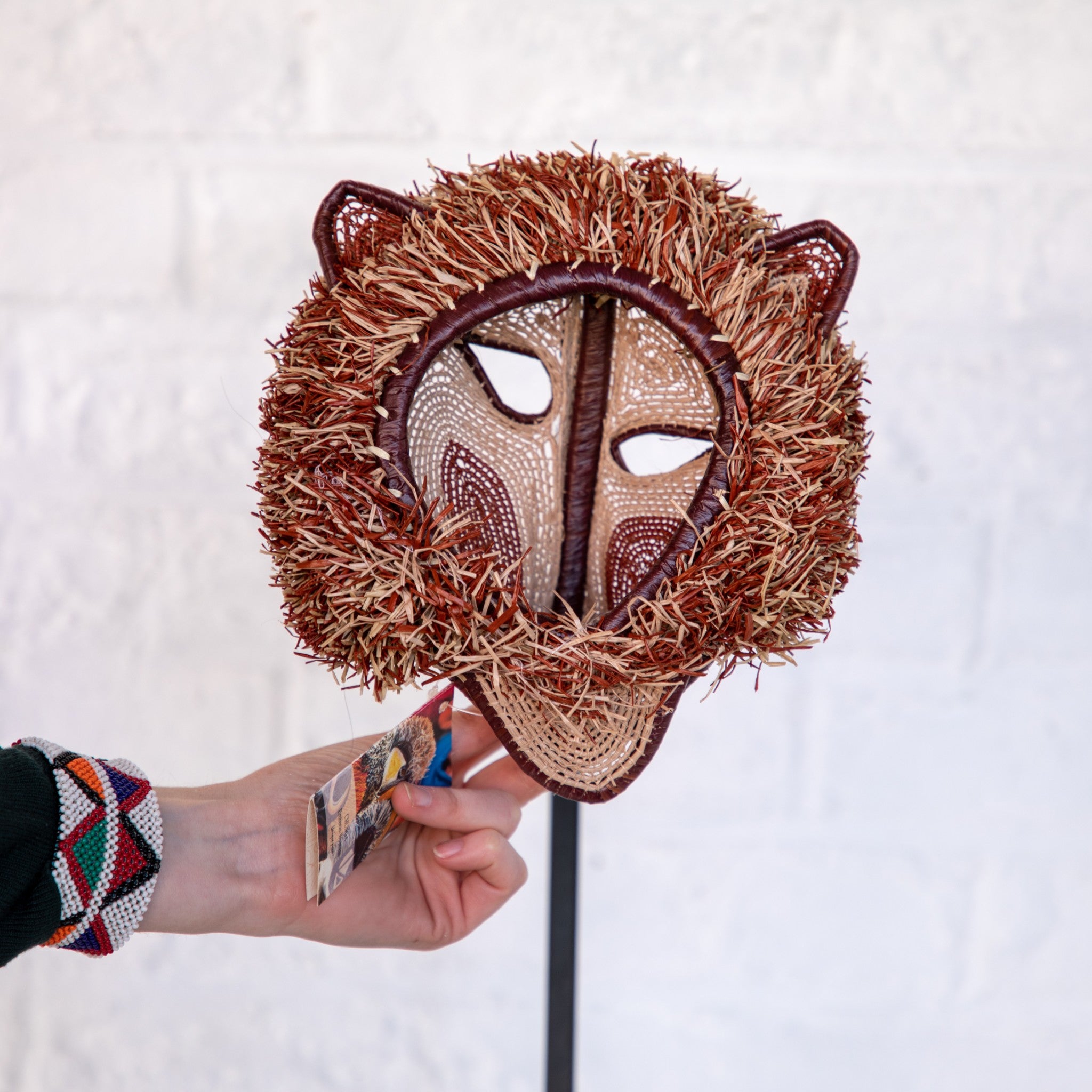 MASQUE TRIBAL DU PANAMA SINGE BORDEAUX / BURGUNDY MONKEY PANAMA TRIBAL MASK