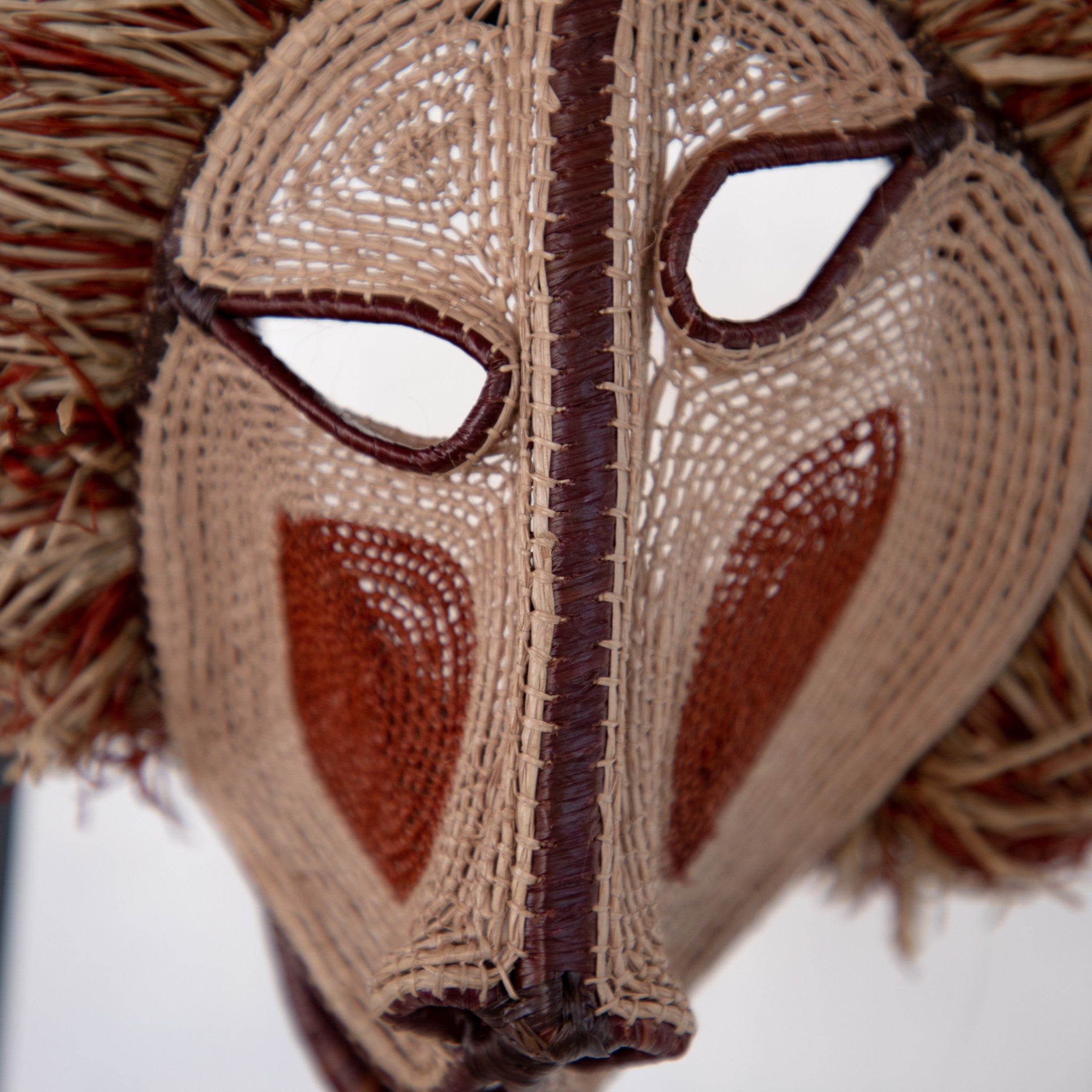 MASQUE TRIBAL DU PANAMA SINGE BORDEAUX / BURGUNDY MONKEY PANAMA TRIBAL MASK