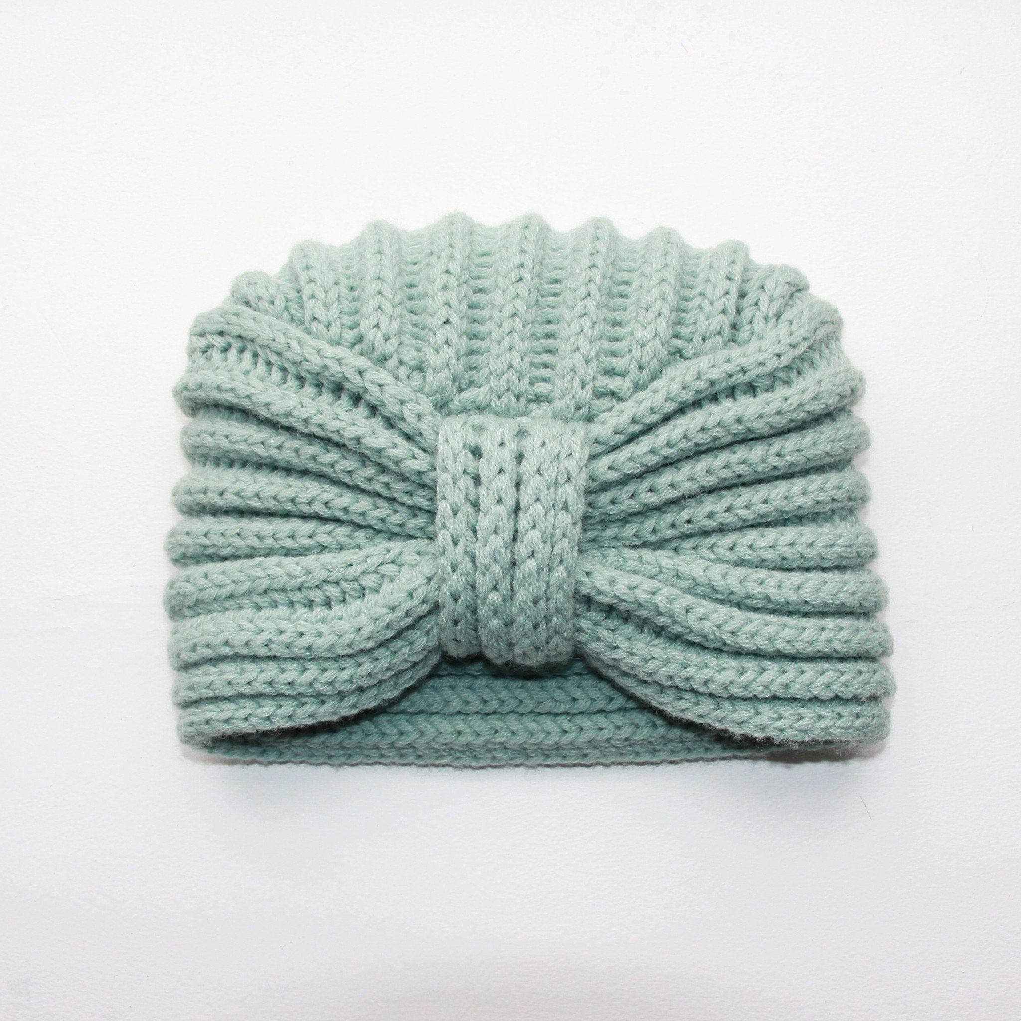 ROSIE SUGDEN x A BELLULA - BONNET TURBAN CELADON EDITION LIMITEE / LTD EDITION CELADON TURBAN HAT