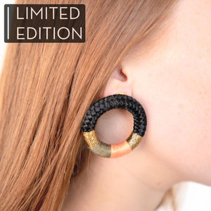 PICHULIK x A BELLULA - BO ANNEAU EDITION LIMITEE / LIMITED EDITION HOOPS AFRICAN EARRINGS