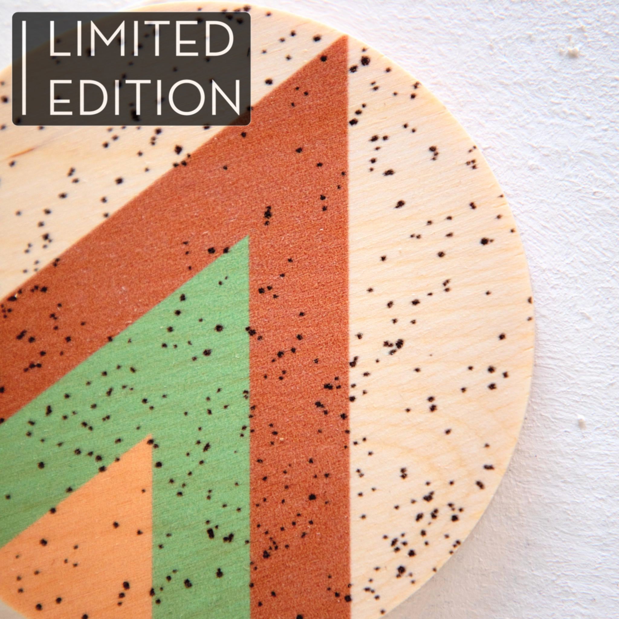 TRAMAKE x A BELLULA - SET 4 DESSOUS DE VERRE BOIS EDITION LIMITEE / LTD EDITION 4 WOODEN COASTERS