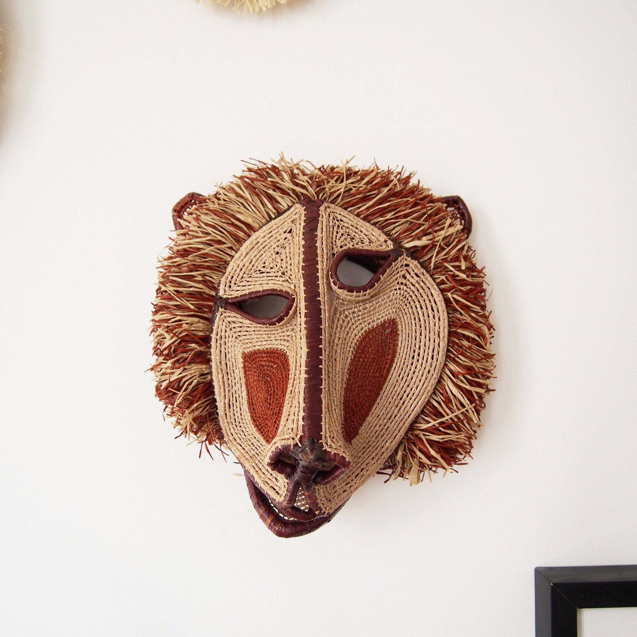 MASQUE TRIBAL DU PANAMA SINGE BORDEAUX / BURGUNDY MONKEY PANAMA TRIBAL MASK