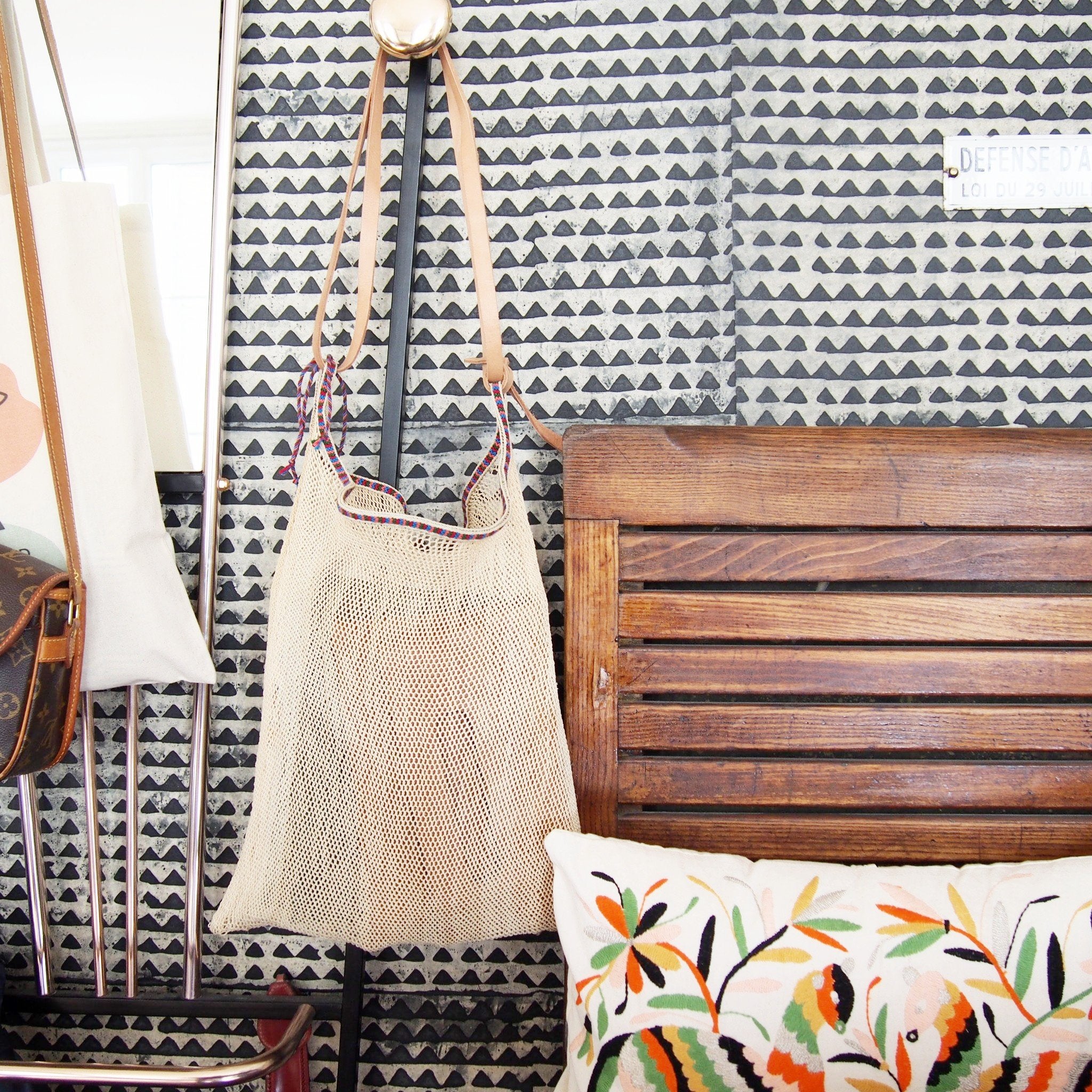 SAC FILET EN AGAVE / FINE WEAVE MAGUEY MESH BAG