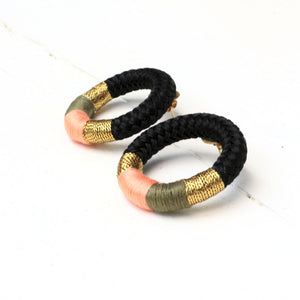 PICHULIK x A BELLULA - BO ANNEAU EDITION LIMITEE / LIMITED EDITION HOOPS AFRICAN EARRINGS